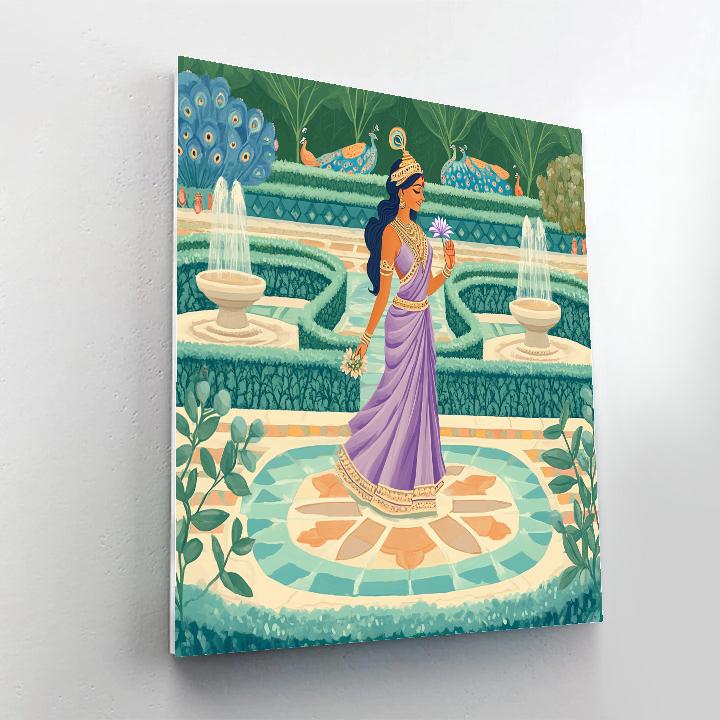 Parvati In The Garden Of Sacred Patterns Painting by numbers kit