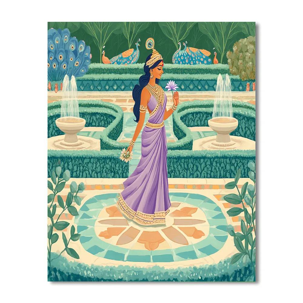 Parvati In The Garden Of Sacred Patterns Painting by numbers kit