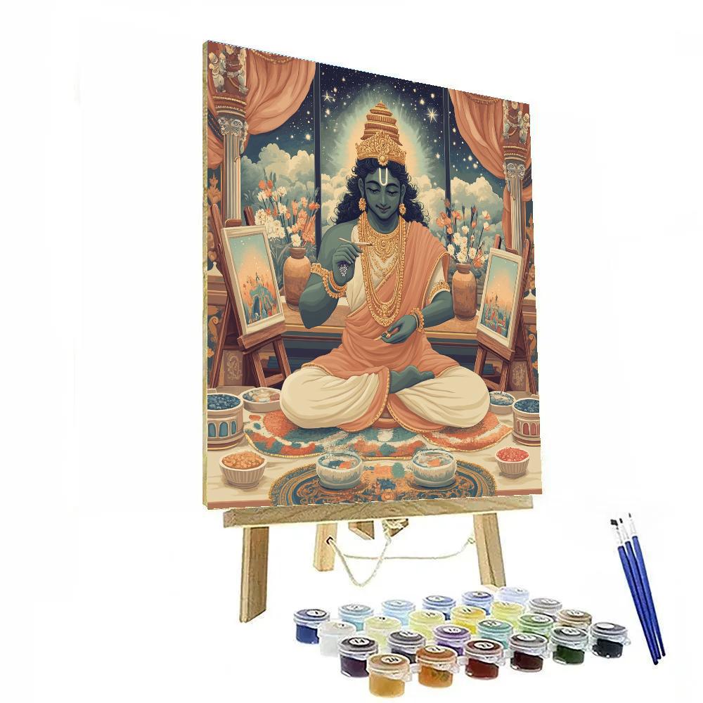 Brahma Painted Miniature Workshop Scene Painting by numbers kit