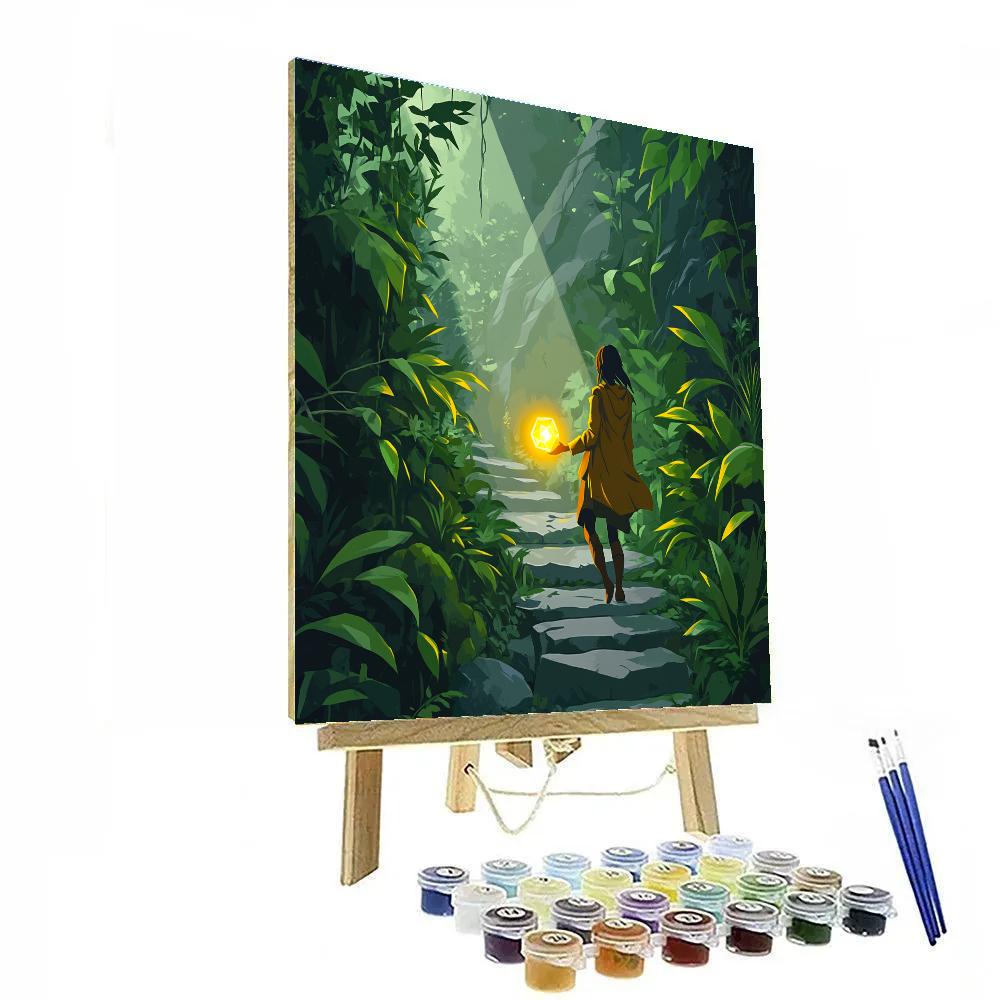 Raya Dragon Gem Jungle Trail Disney Inspired DIY paint by numbers