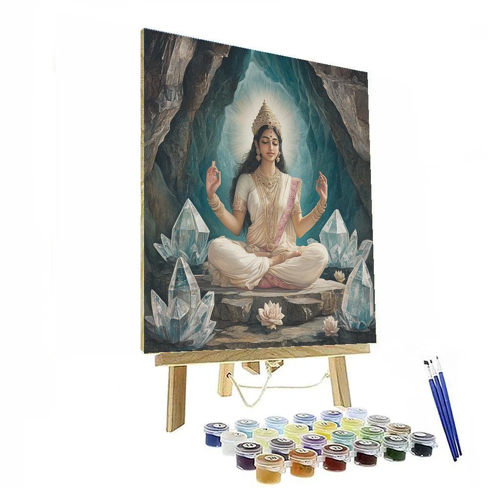 Parvati In The Crystal Cave Of Quiet Vows Paint by numbers kits