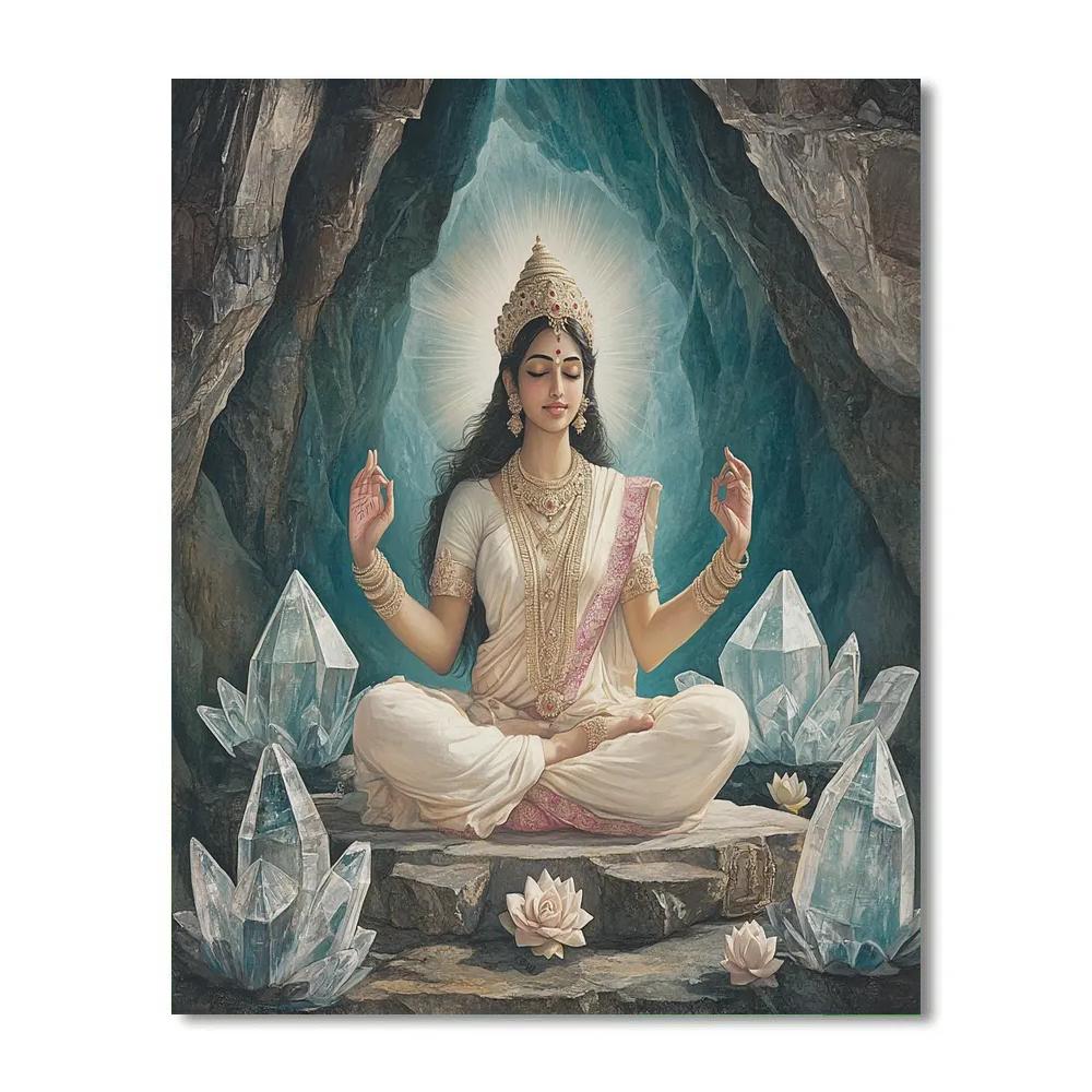 Parvati In The Crystal Cave Of Quiet Vows Paint by numbers kits