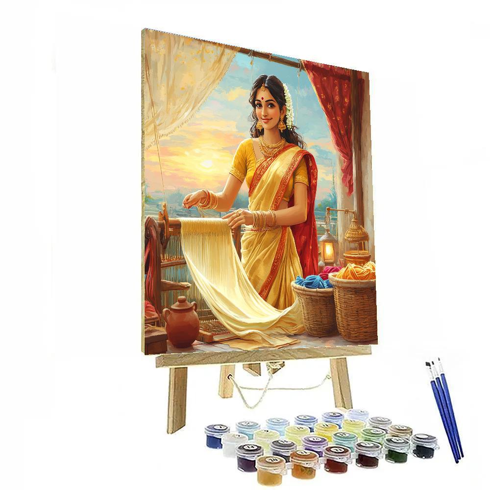 Parvati Blessing The Artisan Loom paint by color