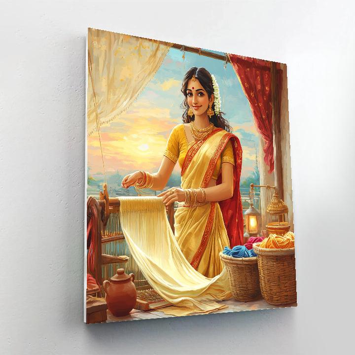 Parvati Blessing The Artisan Loom paint by color