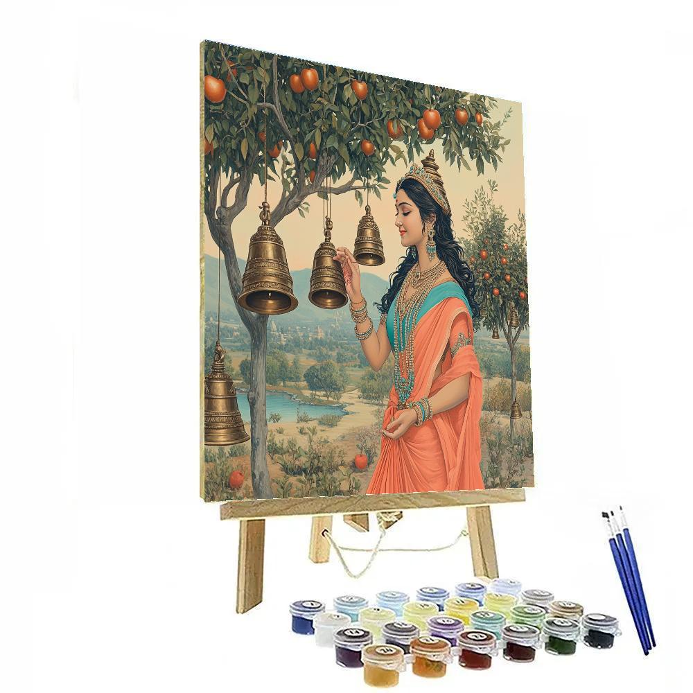 Parvati By The Floating Bell Orchard paint by color