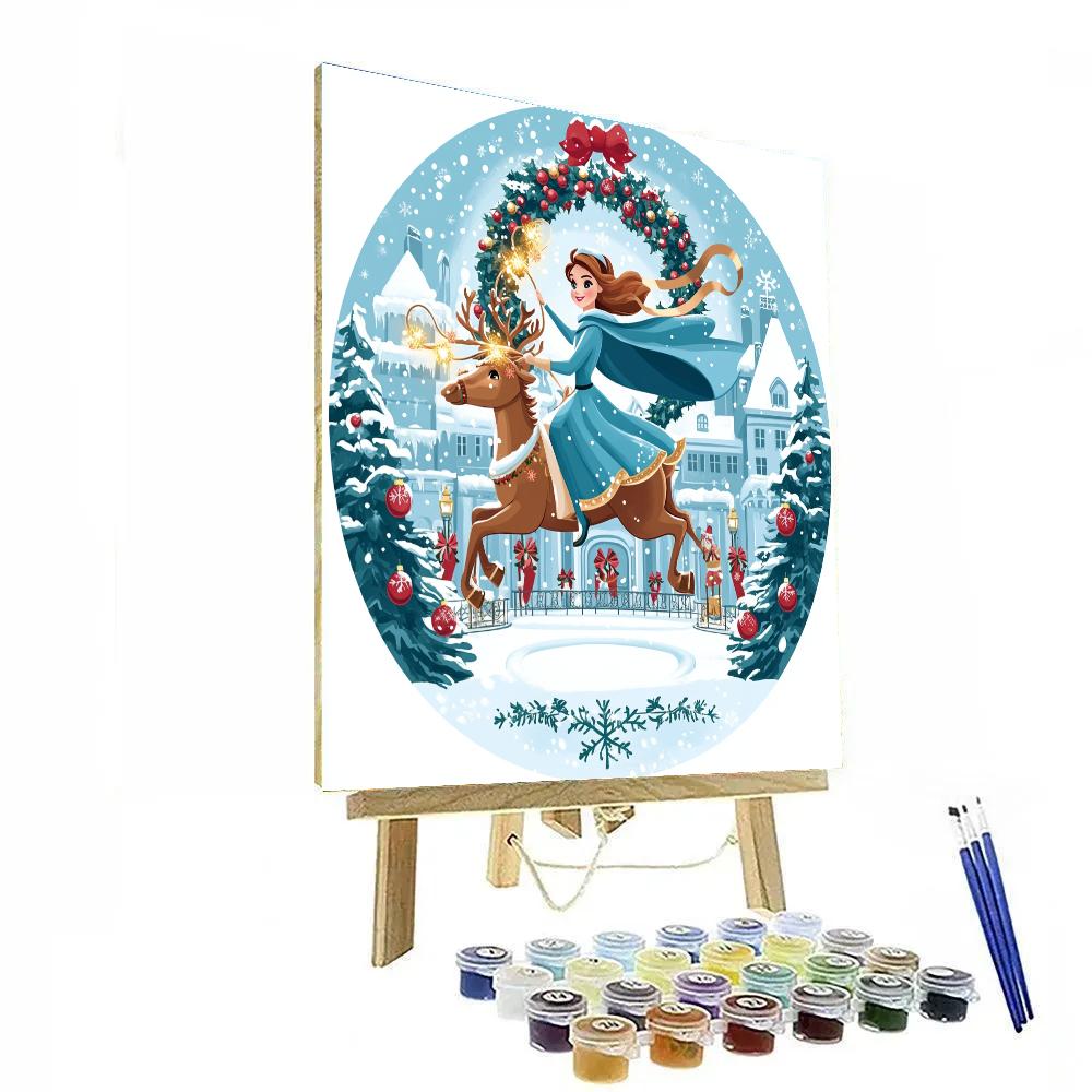 Starlit Carousel Of Christmas Dreams Paint by numbers kits
