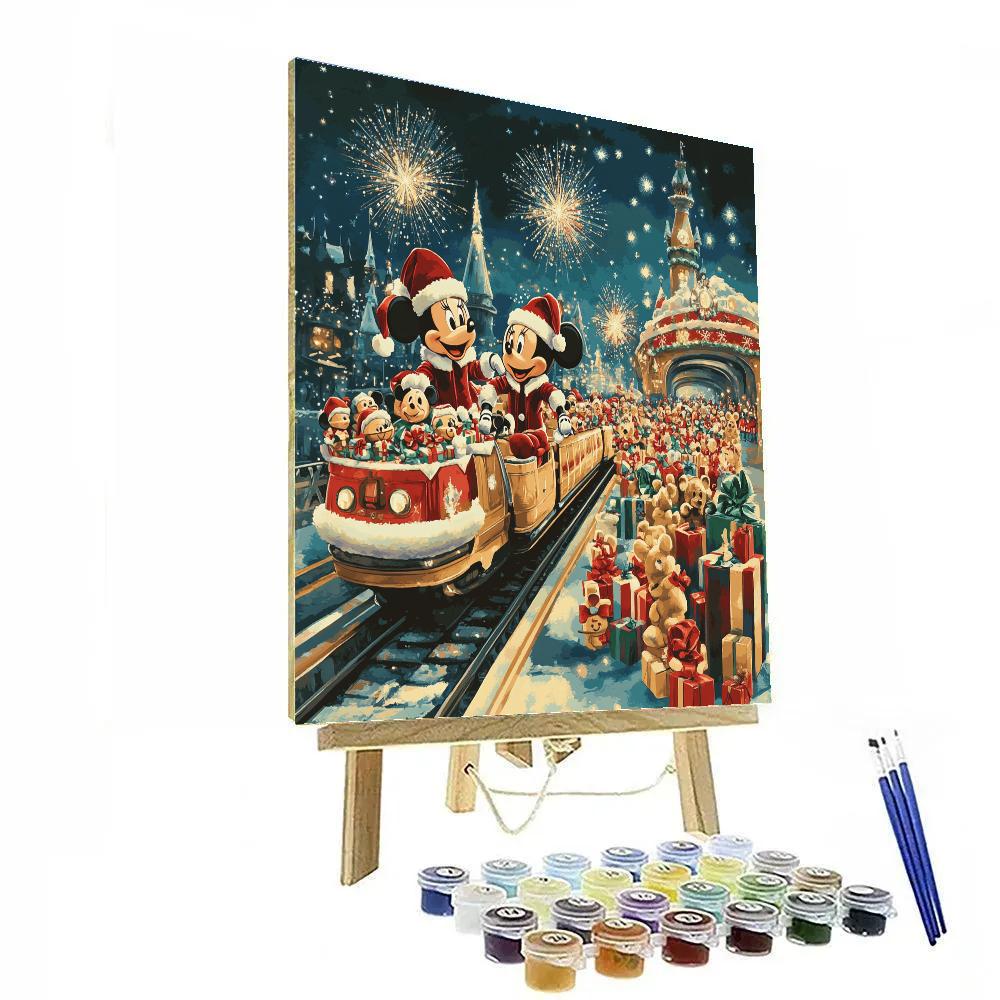 Toy Workshop Parade On The Monorail Of Wishes Numbered painting kits