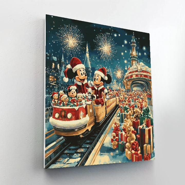 Toy Workshop Parade On The Monorail Of Wishes Numbered painting kits
