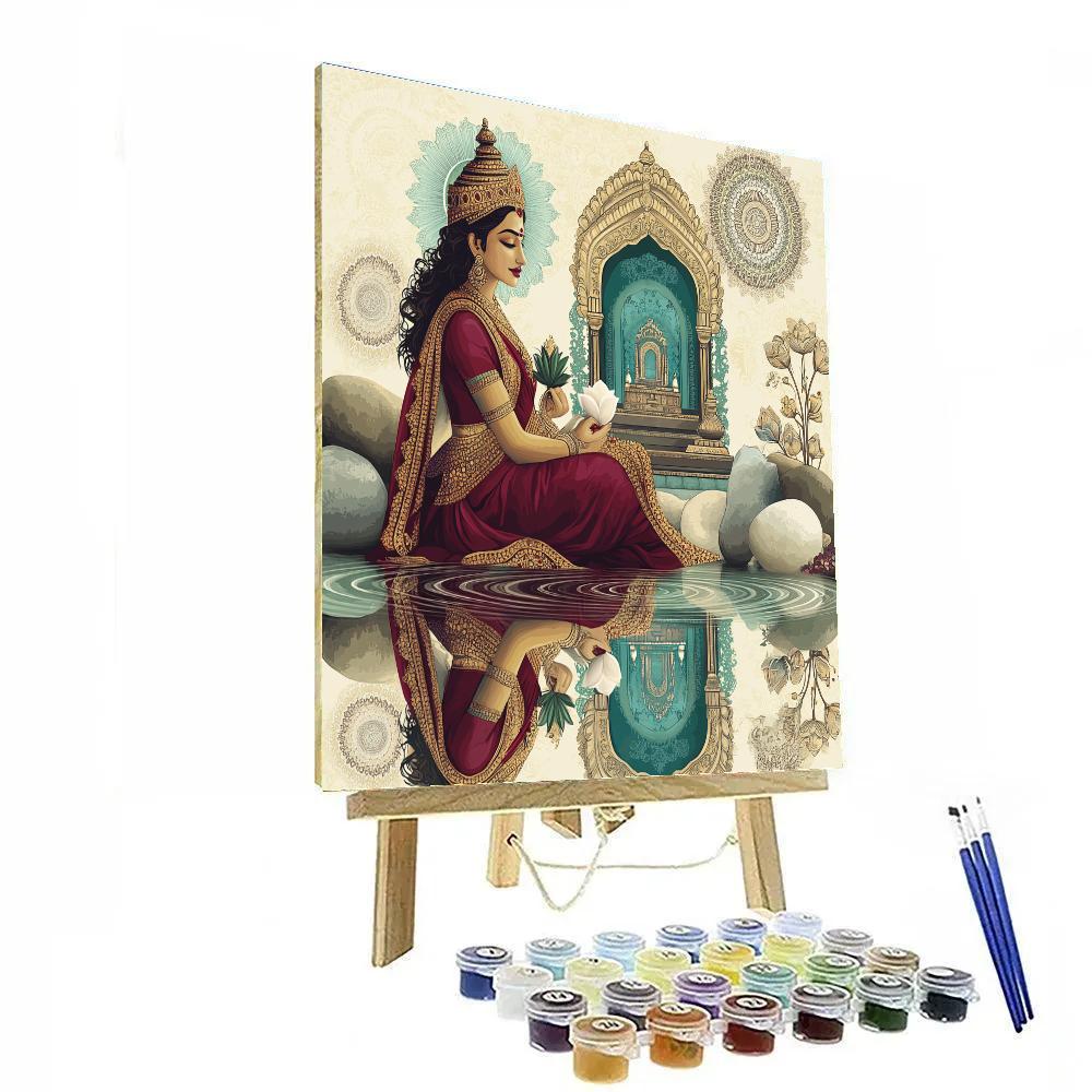 Parvati In The Mirror Pool Of Inner Strength Paint by numbers kits