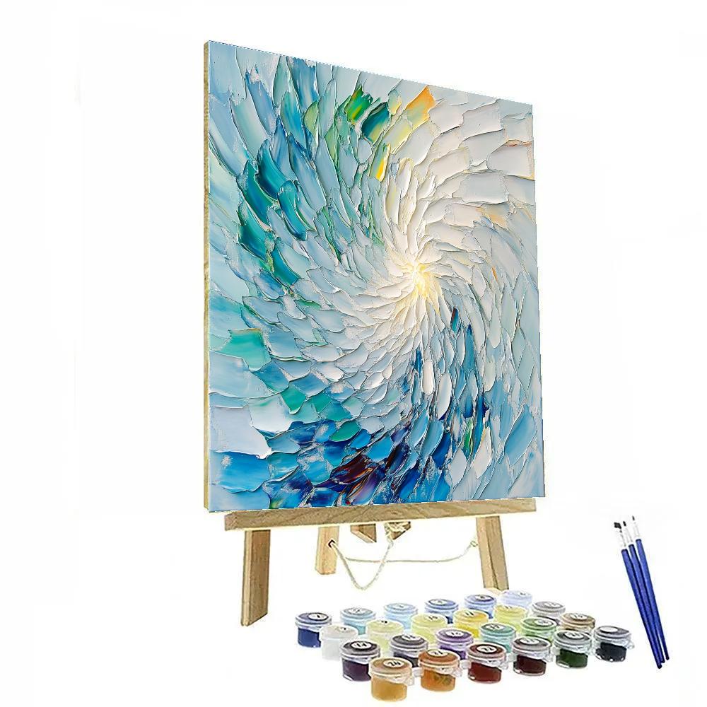 Jean-Paul Riopelle Inspired Boreal Aurora Mosaic Drift Number painting