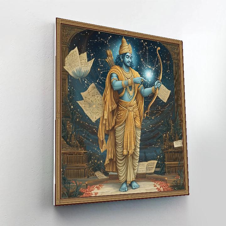 Celestial Archive With Rama Illumination Number painting