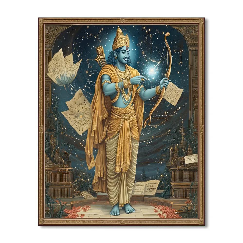 Celestial Archive With Rama Illumination Number painting