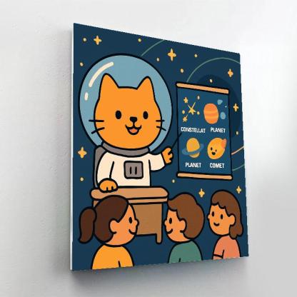 Comet Classroom With The Cosmic Cat paint by color