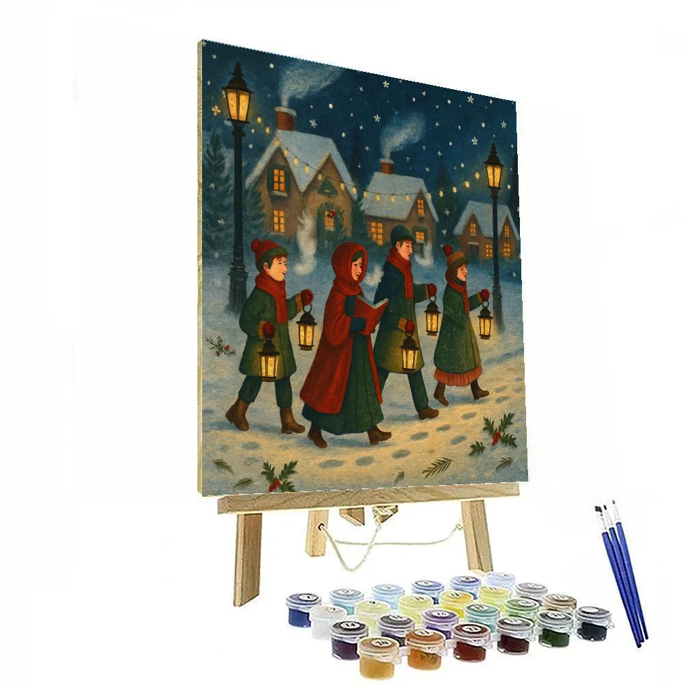 Midnight Carol Lantern Path Paint by numbers kits
