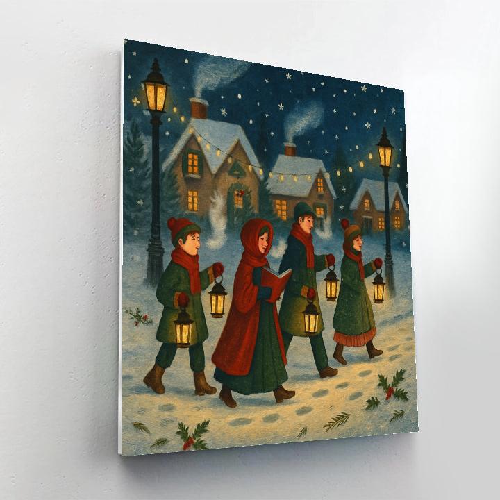Midnight Carol Lantern Path Paint by numbers kits
