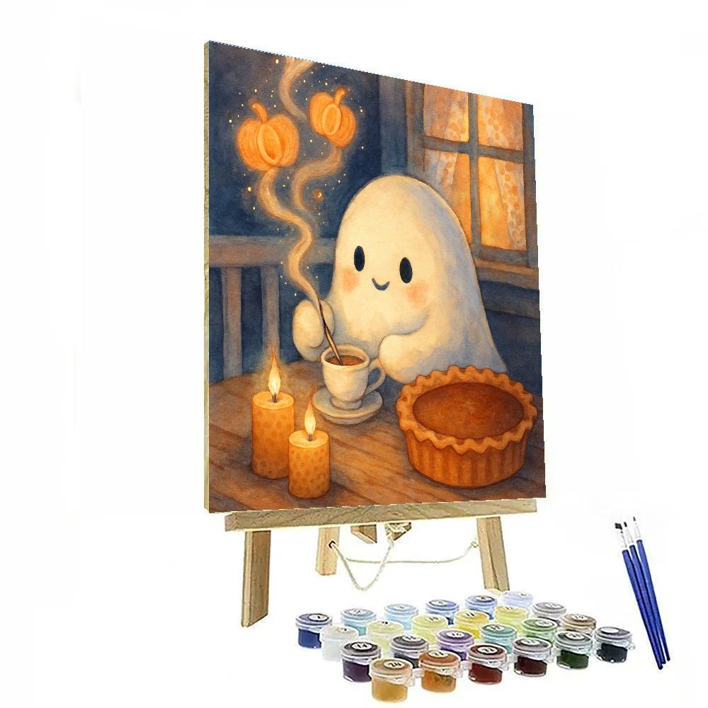 The Teacup Ghost And The Cinnamon Steam Number painting