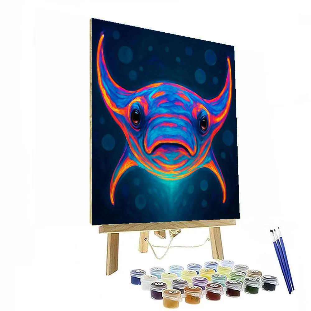 Electric Reef Manta painting number kit