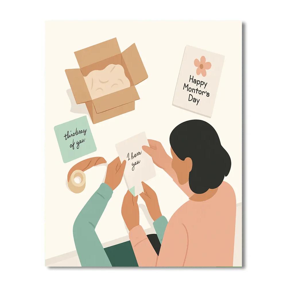 Care Package Notes Before A Big Day Paint by numbers art