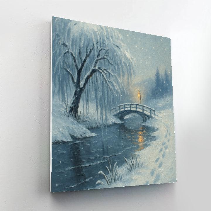 Lanternlight Over The Willow Bend DIY paint by numbers