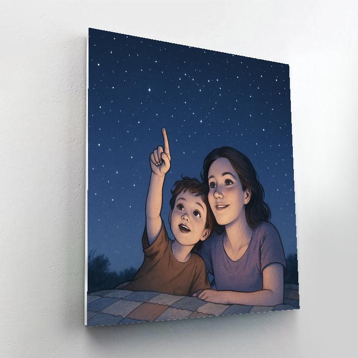 Stargaze Promise Blanket paint by numbers