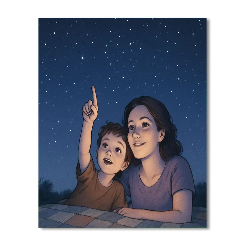 Stargaze Promise Blanket paint by numbers