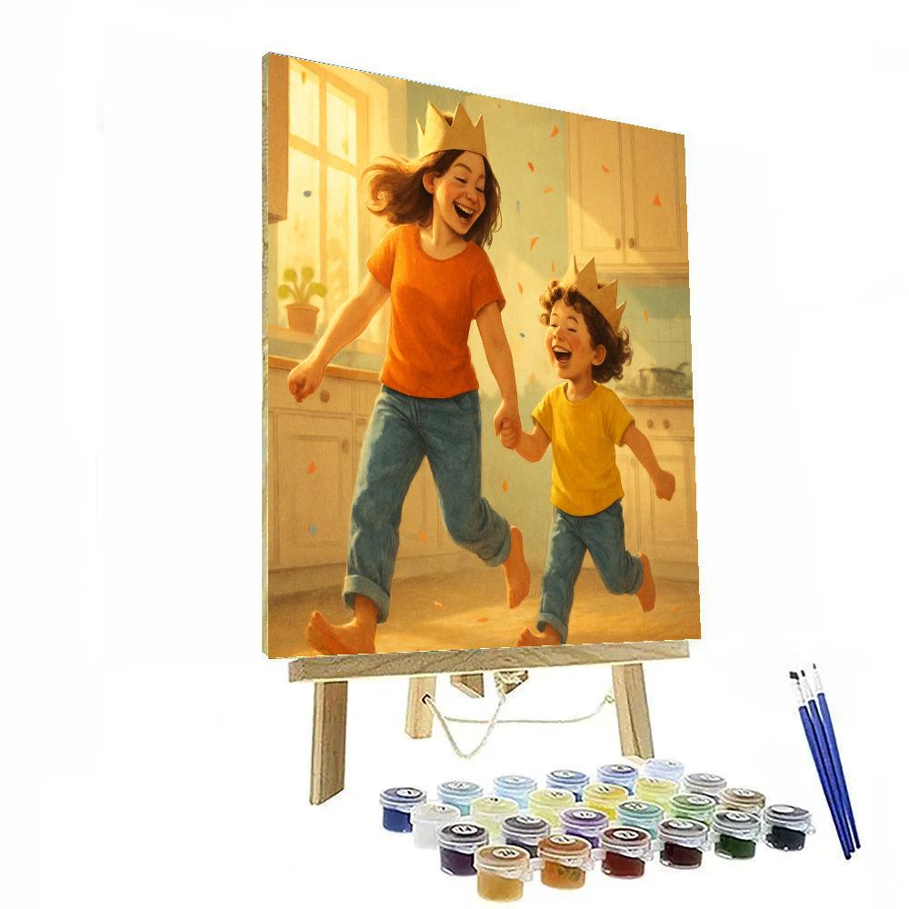 Paper Crown Kitchen Parade Painting by numbers kit