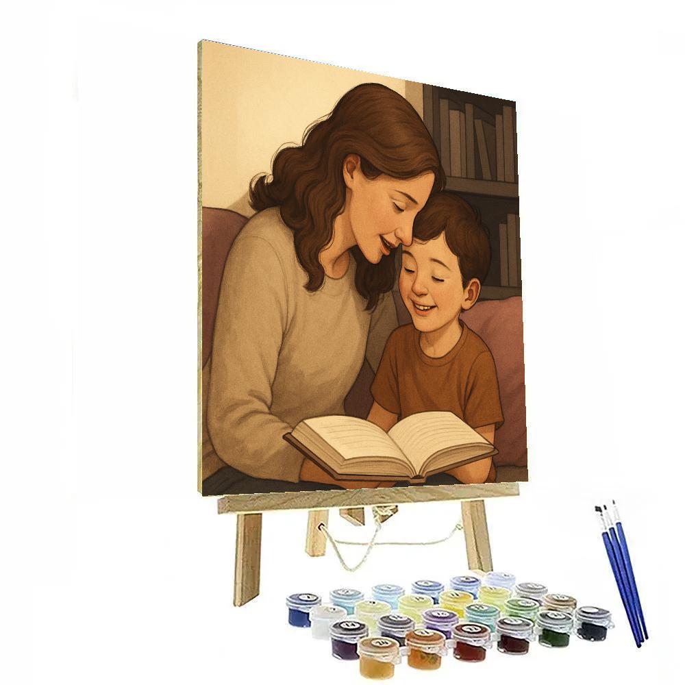 Library Quiet Corner Heart Whisper Painting by numbers kit