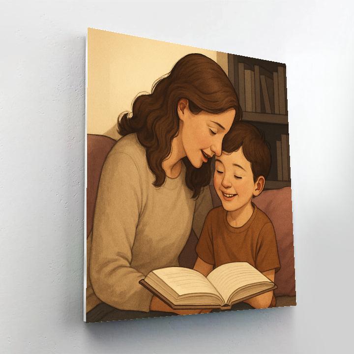 Library Quiet Corner Heart Whisper Painting by numbers kit