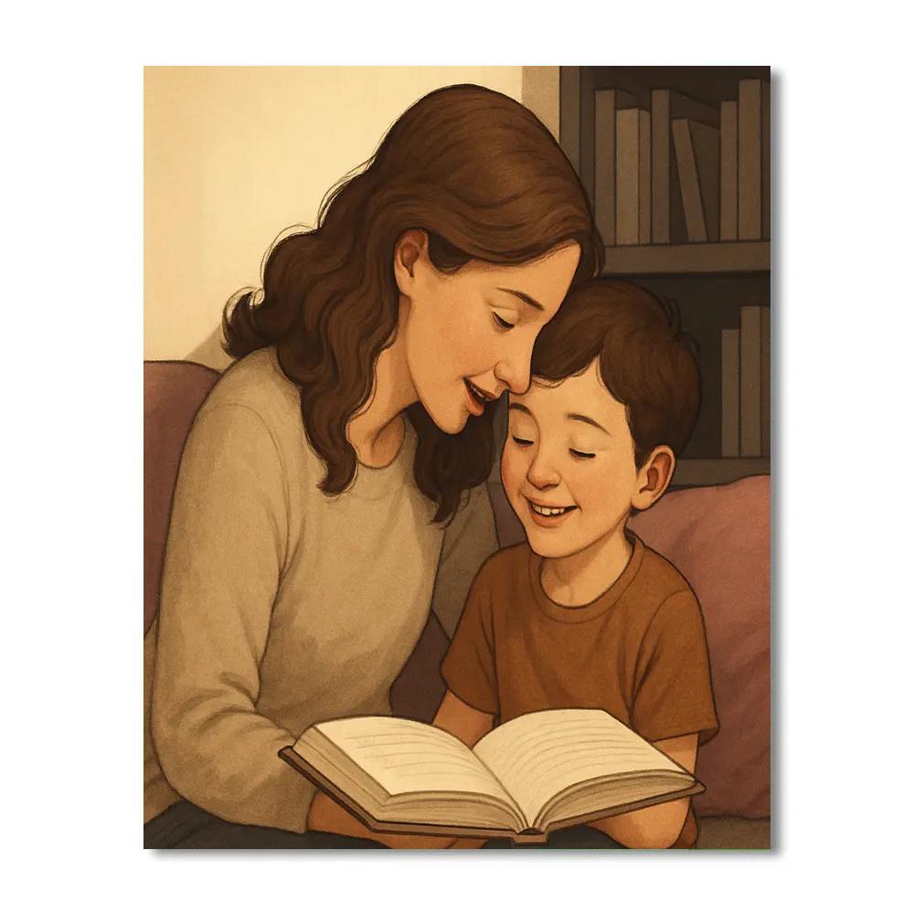 Library Quiet Corner Heart Whisper Painting by numbers kit