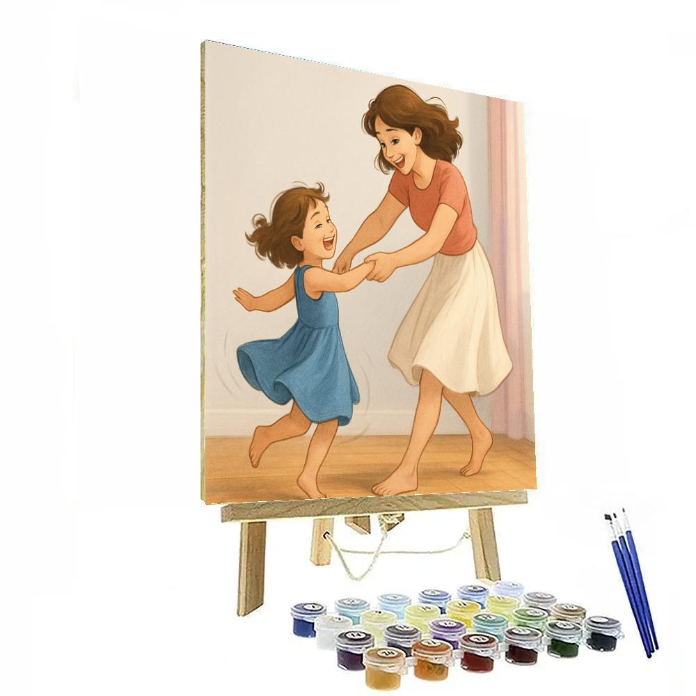 Dance Practice Living Room Spin Number painting