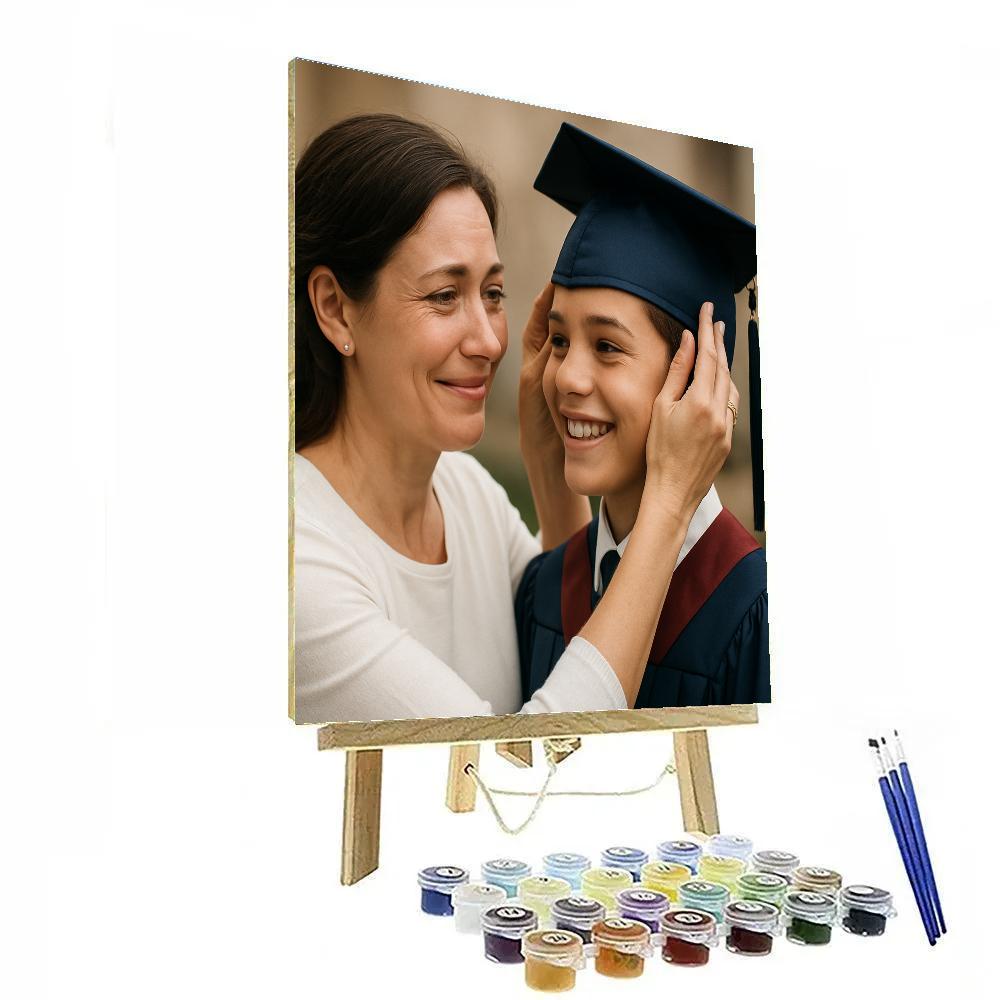 Graduation Cap Fix And Proud Smile Painting by numbers kit