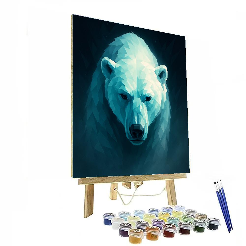 Glacier Pulse Polar Bear Numbered painting kits