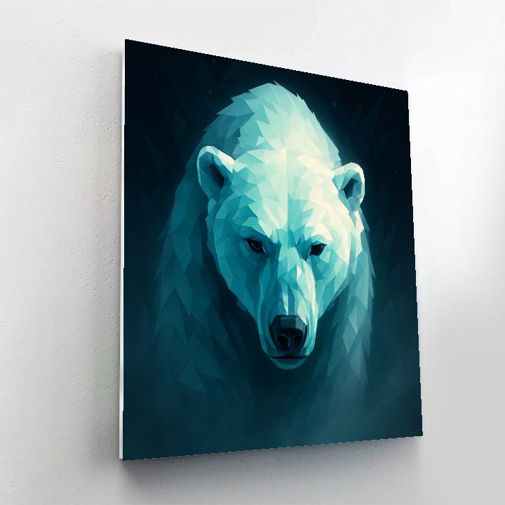 Glacier Pulse Polar Bear Numbered painting kits