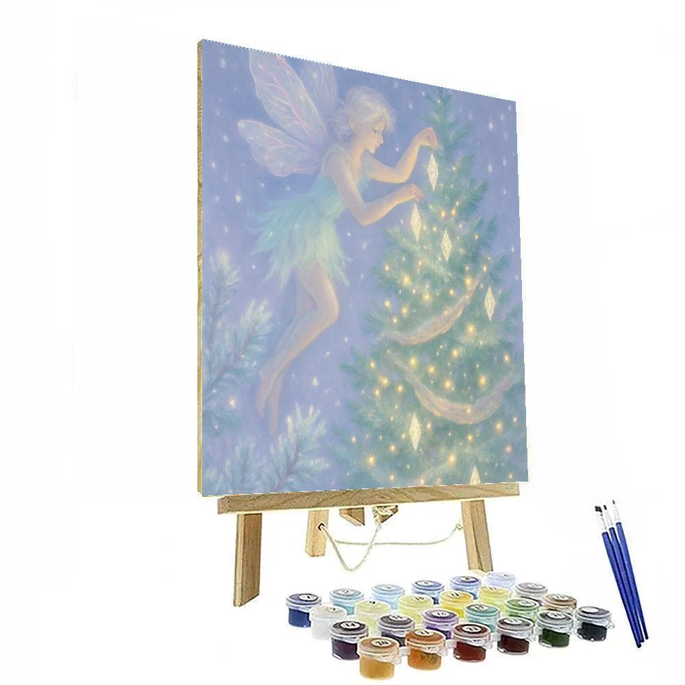 Frost Fairy Decorating The Evergreen Crown paint by number