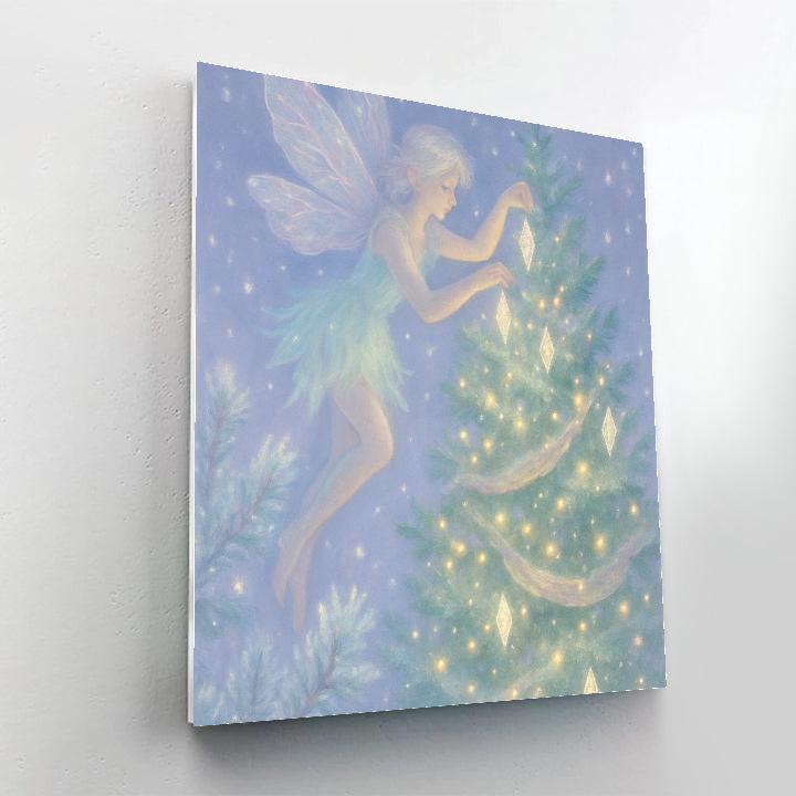 Frost Fairy Decorating The Evergreen Crown paint by number
