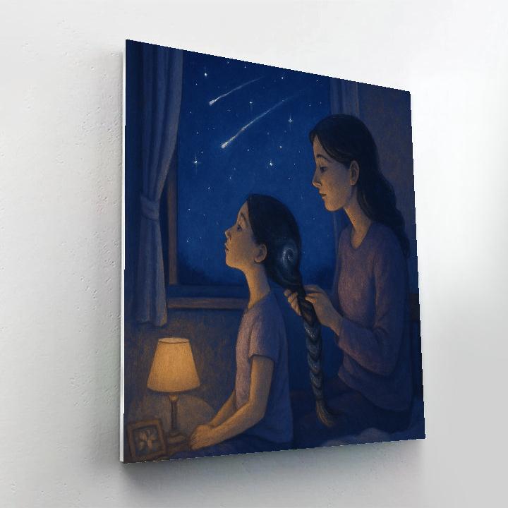 Starlight Hair Braiding Moment paint by number