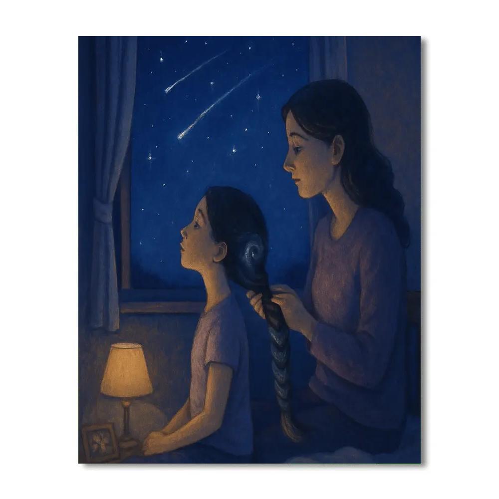 Starlight Hair Braiding Moment paint by number