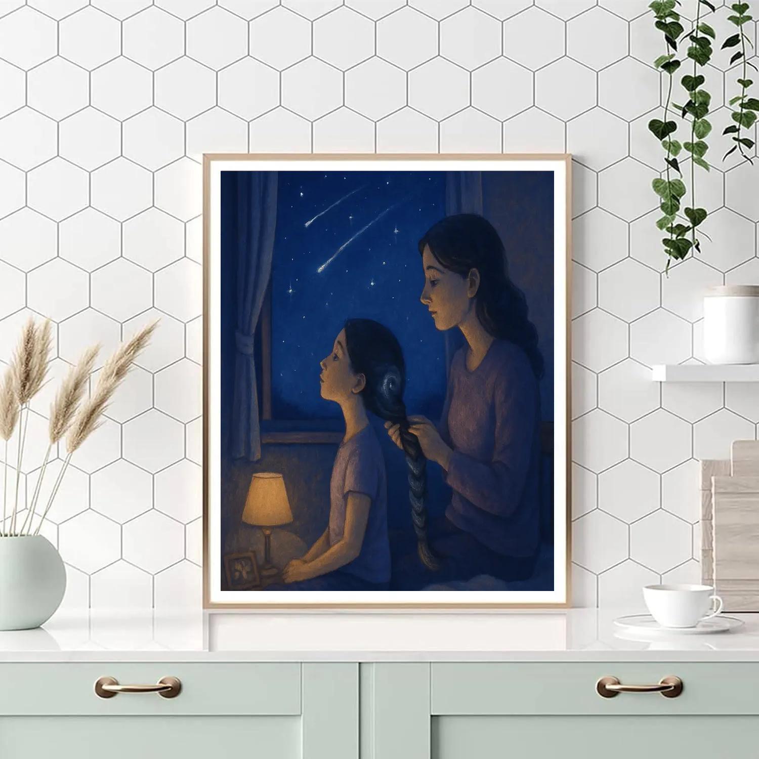 Starlight Hair Braiding Moment paint by number