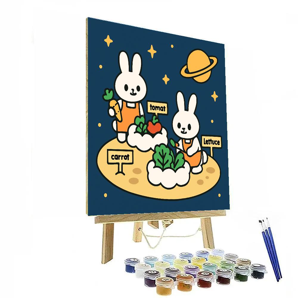 Cloud Garden On The Tiny Moon paint by color