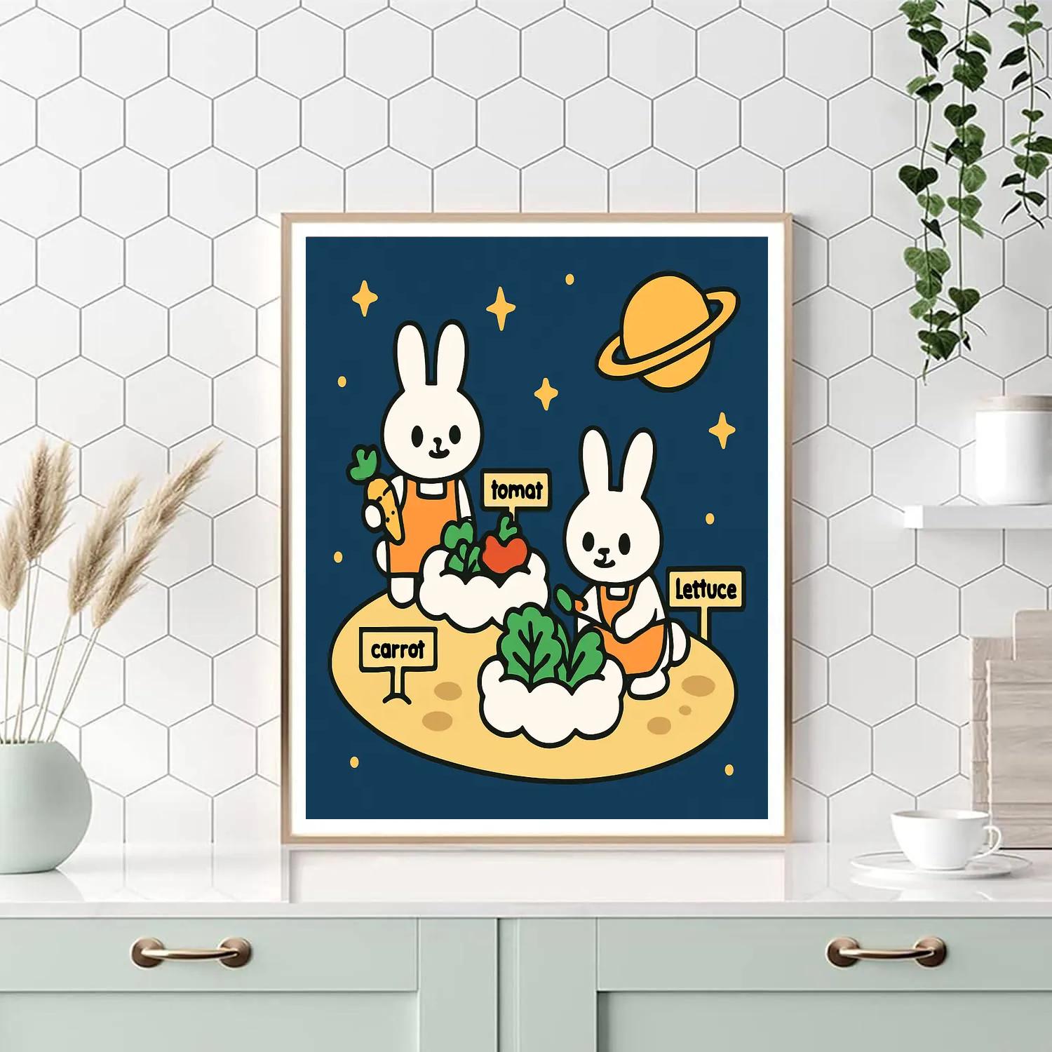 Cloud Garden On The Tiny Moon paint by color