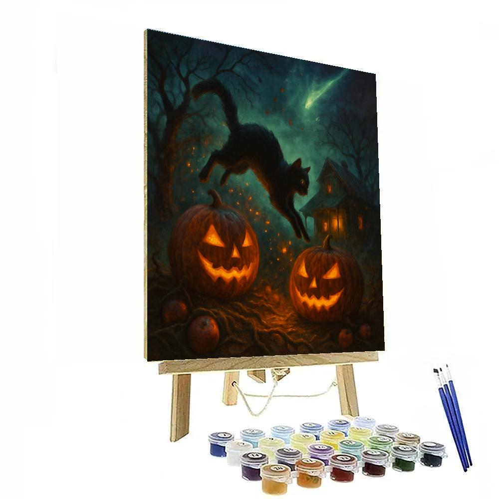 Ember Orchard Beneath The Witchlight Comet Paint by numbers kits