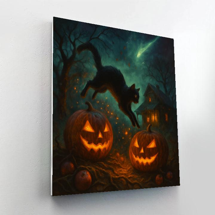 Ember Orchard Beneath The Witchlight Comet Paint by numbers kits