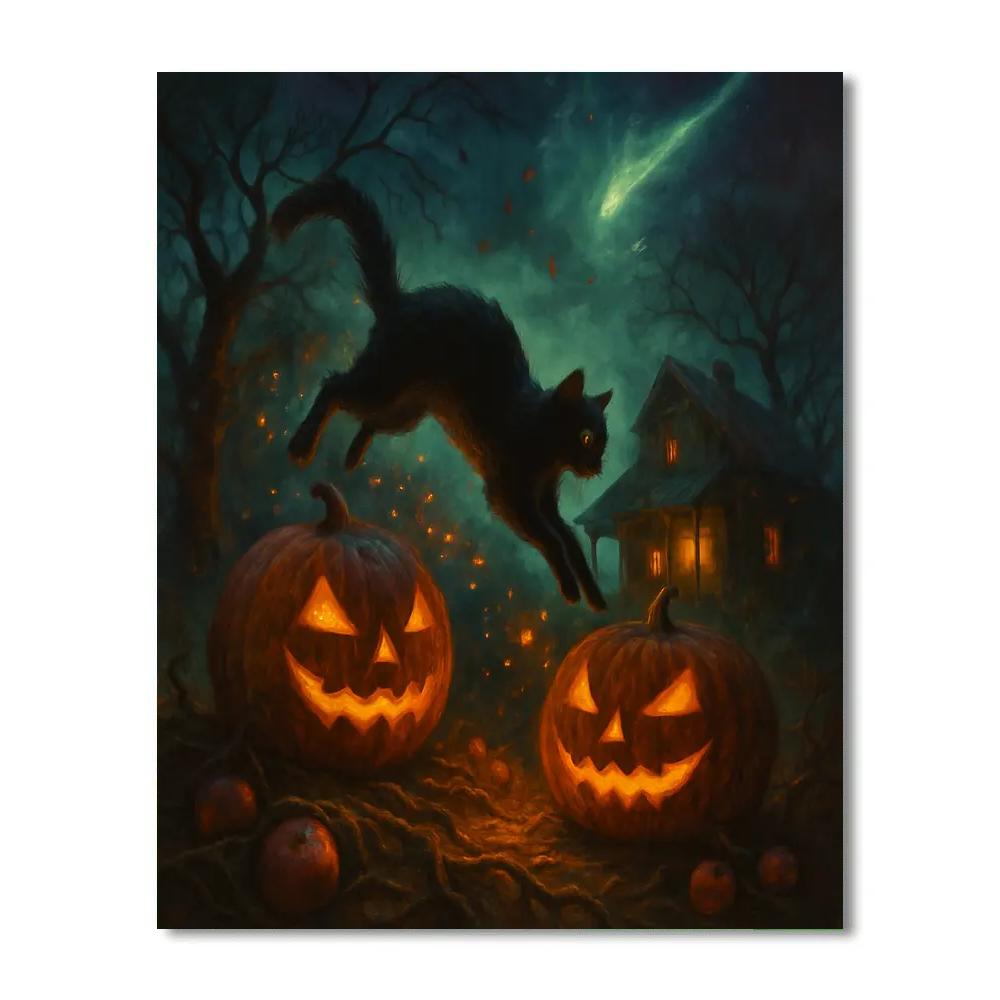 Ember Orchard Beneath The Witchlight Comet Paint by numbers kits