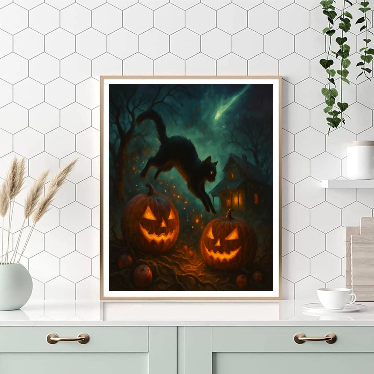 Ember Orchard Beneath The Witchlight Comet Paint by numbers kits