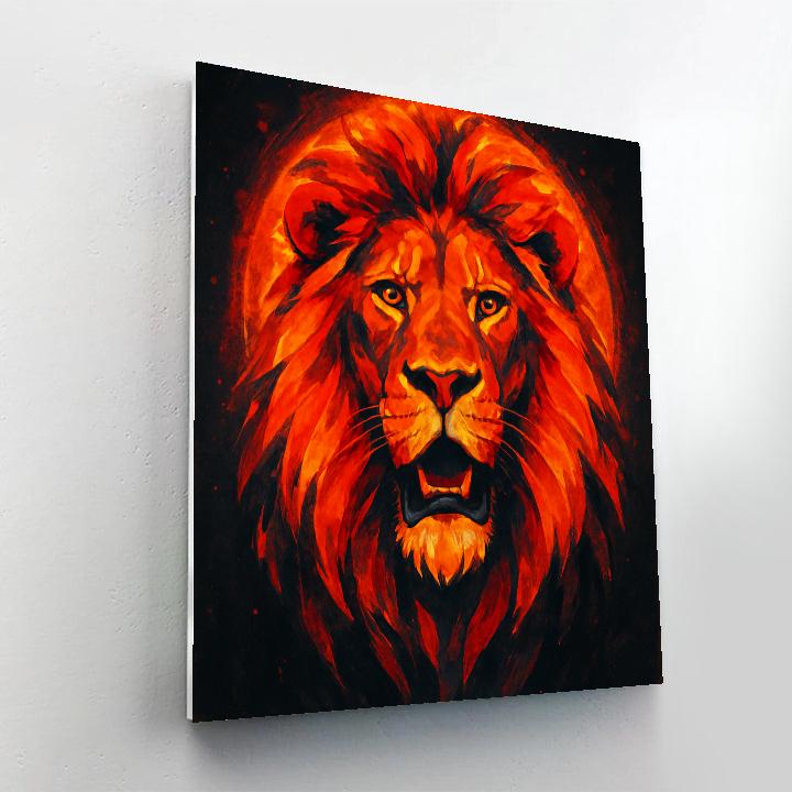 Solar Crown Lion Paint by numbers kits