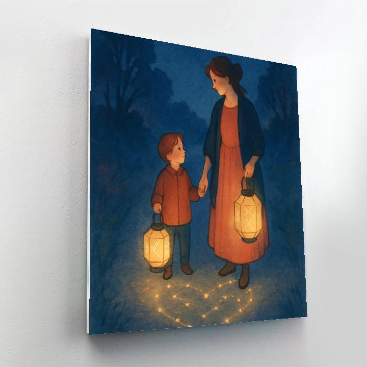 Constellation Lantern Walk Together Numbered painting kits