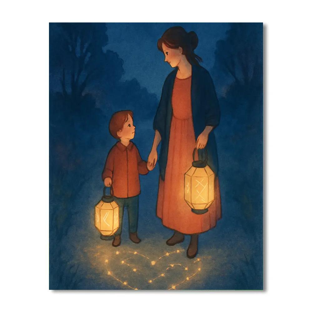 Constellation Lantern Walk Together Numbered painting kits