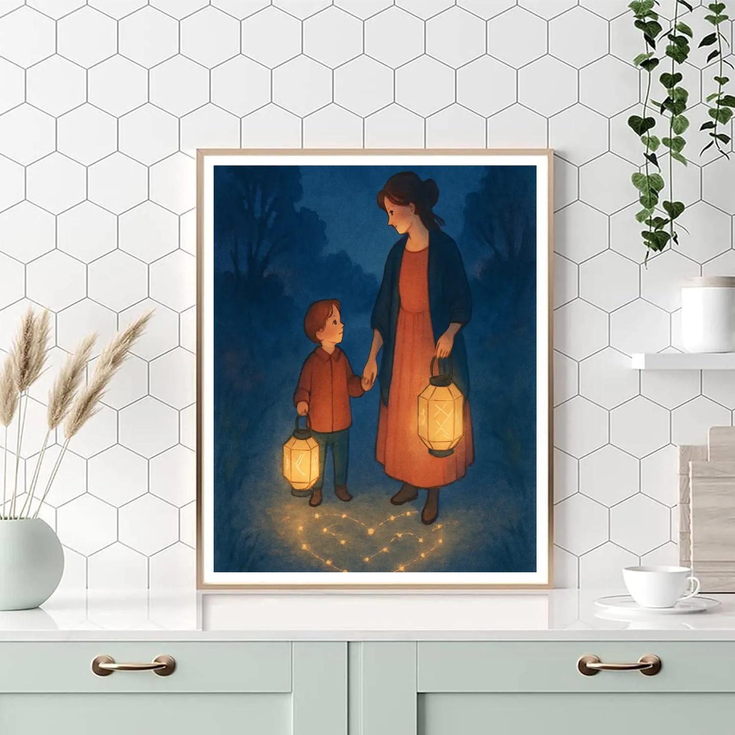 Constellation Lantern Walk Together Numbered painting kits