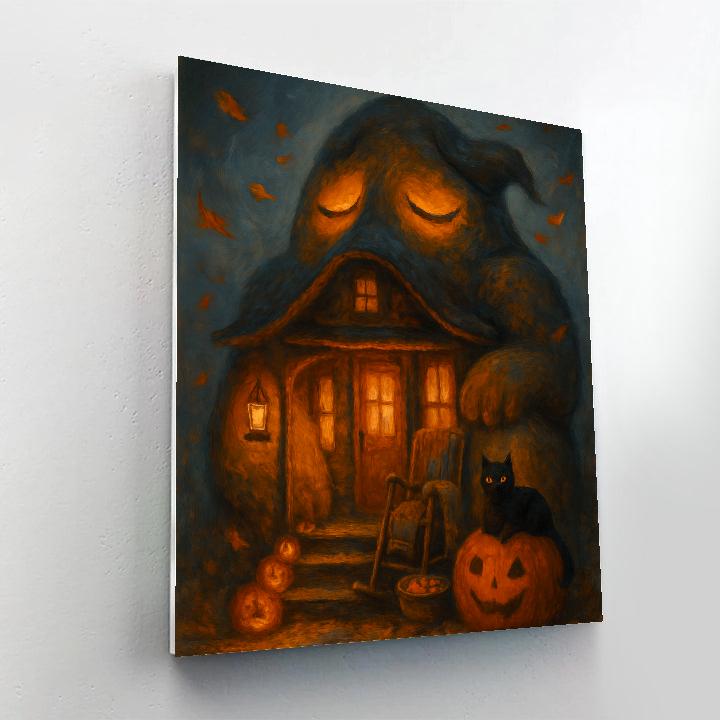 Autumn Porch Of The Sleeping Giant House Painting by numbers kit