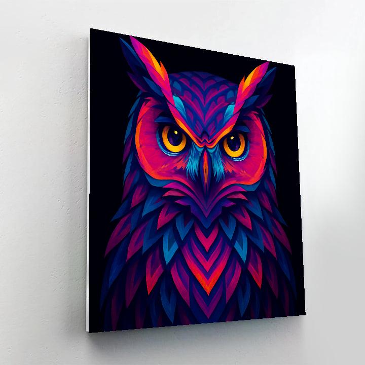 Chromatic Owl Sentinel Paint by numbers kits